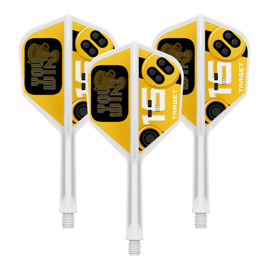 Target K-Flex You Win No6 Flights Auf dem Bild ist ein Set Dart Flights zu erkennen. Die Flights sind vom Typ Target K-Flex YouWin No6 und messen 26 mm.