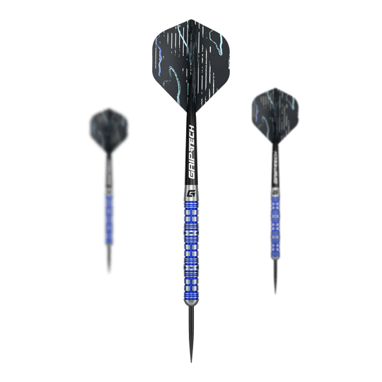 Abgebildet ist das Produkt GOAT Surfer Steeldarts. Es handelt sich um ein Set hochwertiger Steeldarts für das Dartspiel.