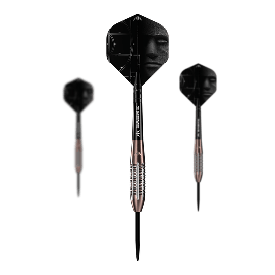 Mission Arkitekt Bronze Silika PVD Steeldarts - 23,5g Abgebildet ist ein Set der Mission Arkitekt Bronze Silika PVD Steeldarts mit 23,5g. Das Set zeigt mehrere Darts in Bronzeoptik.