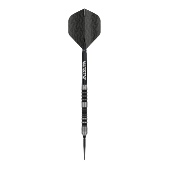 Abgebildet ist ein Red Dragon Pegasus Switch Point Steeldart. Der Dartpfeil besitzt ein modernes Design und wird für das Steeldartspiel verwendet.