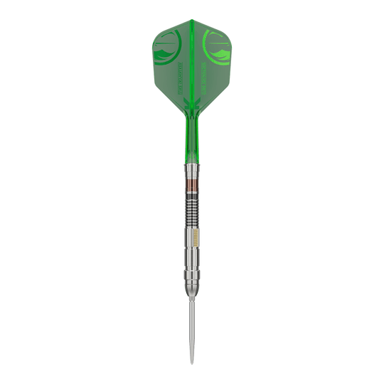 Target Star Wars Luke Skywalker Jedi Knight Lightsaber Limited First Edition Darts - 24g Das Bild zeigt die Target Star Wars Luke Skywalker The Jedi Knight Light Saber Limited Edition Steeldarts - 24g. Es handelt sich um eine limitierte Dart-Edition, inspiriert von Luke Skywalker aus Star Wars.