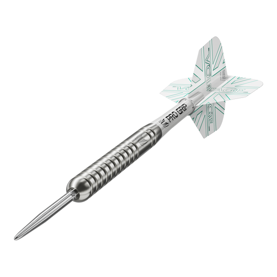 Šipky Target Rob Cross Voltage Swiss Point Steel Target Rob Cross Voltage Swiss Point Steeldarts sind im Bild klar zu erkennen. Die Darts sind filigran gearbeitet.