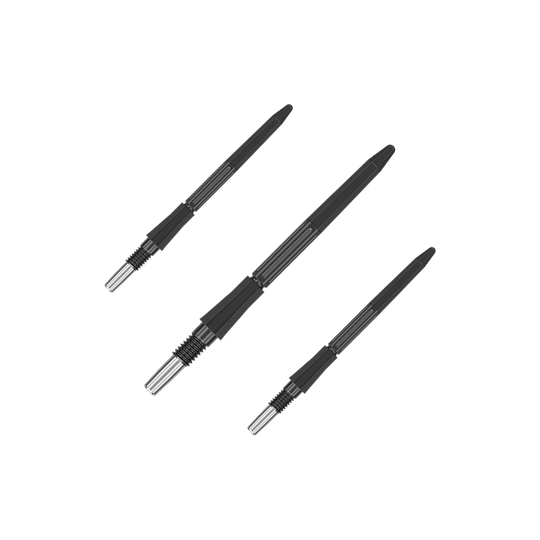 Target Elysian Archetype 43 Swiss Point Steeldartspitzen - Schwarz Dieses Bild zeigt schwarze Dartspitzen, 30 mm lang, von Target Elysian Archetype 43 SwissPoint. Die Spitzen sind einzeln abgebildet.