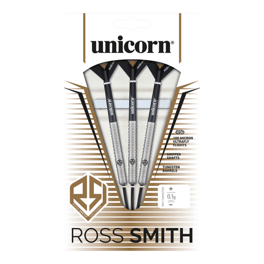 Šipky z přírodní oceli Unicorn Ross Smith