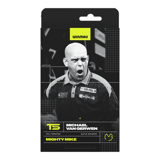 Winmau Michael Van Gerwen TS měkké šipky - 18g Das Produkt zeigt Winmau Michael Van Gerwen TS Softdarts - 18g. Das Set besteht aus mehreren Softdarts.
