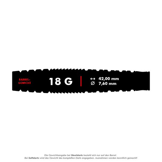 Fléchettes souples Target Japan Black Marque Phantom - 18 g