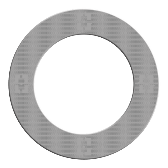 Obložení terče McDart Precision Nano Das Bild zeigt einen Artikel mit dem Namen MSF-K3_McDart_Precision_Nano_Dartboard_Surround_Grau_2. Es handelt sich wohl um einen grauen Dartboard-Surround von McDart.