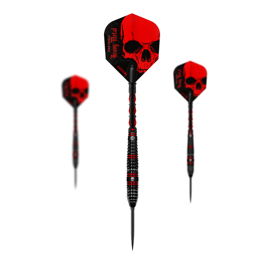 Dardos de acero Harrows Ryan Searle 90% Quick Point Dies ist ein Harrows Ryan Searle 90% Steeldarts Quick Point Steeldart-Set. Die Darts sind aus hochwertigem Material gefertigt.