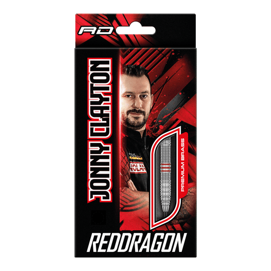 Red Dragon Jonny Clayton Brass Steeldarts - 21 g Red Dragon Jonny Clayton Brass Steeldarts - 21 g abgebildet. Die Darts sind für präzises Steeldart-Spiel geeignet.