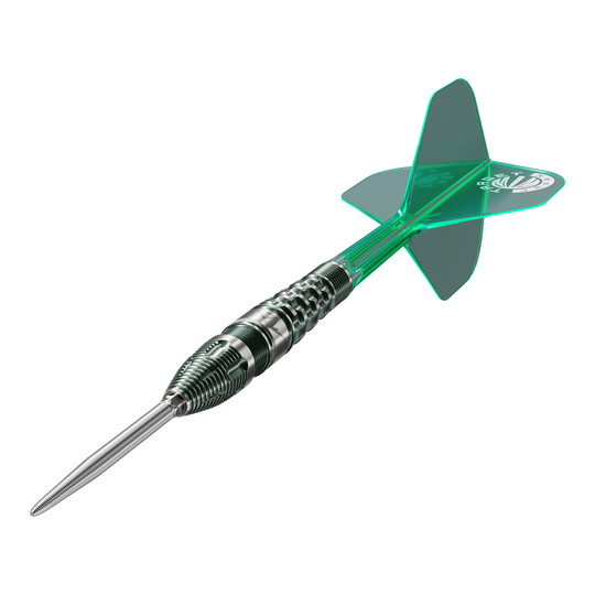 Zu sehen ist der Target Japan Prime Series PW GEN 3 Swiss Point Steeldart mit einem Gewicht von 23g. Das Produkt richtet sich an anspruchsvolle Dartspieler.