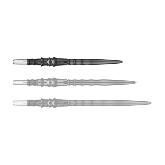 Puntas de dardos de acero Target Japan Premium Swiss Point - Negras Zu sehen ist ein Produkt mit dem Dateinamen '340373_Target_Japan_Premium_SwissPoint_Steeldartspitzen_Schwarz_30mm_1'. Es handelt sich vermutlich um schwarze Premium-Steeldartspitzen mit einer Länge von 30mm.