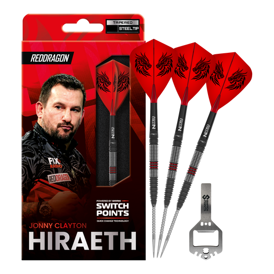 Red Dragon Jonny Clayton Hireath Switch Point Steeldarts Zu sehen sind Red Dragon Jonny Clayton Hireath Switch Point Steeldarts. Sie haben eine markante Optik und sind ideal für Dartspieler geeignet.