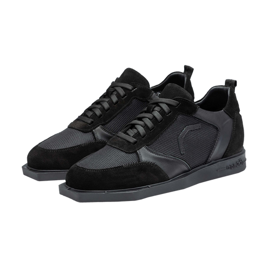 Textilní kožené šipkové boty Triple20 – černé