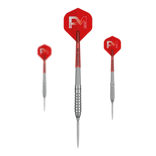 Dardos de acero Precise 180 Paul Meyer versión 1 Das Produkt ist die Precise 180 Paul Meyer Version 1 Steeldarts. Perfekt für professionelle Dartspieler geeignet.