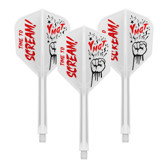 Target Japan K-Flex Scream No6 Flight Shaft System Das Bild zeigt das Produkt 410244_Target_Japan_K-Flex_Scream_No6_Flight-Shafts-System_33mm_1Set. Es handelt sich um einen Dartschaft mit Flight-System.