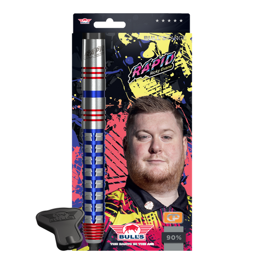 Šipky Bulls NL Ricky Evans Rapid Convertible Point Steel Zu sehen sind Bulls NL Ricky Evans Rapid Convertible Point Steeldarts. Das Set ist für verschiedene Spielweisen geeignet.
