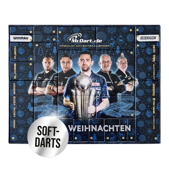 McDart Premium Adventskalender 2024 voor zachte dartspelers