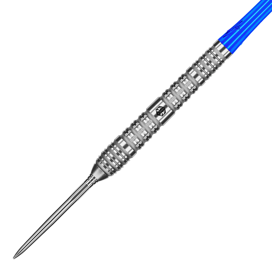Ocelové šipky Caliburn Rix EZ-EVO R4 Caliburn Rix EZ-EVO R4 Steeldarts abgebildet. Das Bild zeigt das Design und die Details dieses Steeldarts-Produkts.