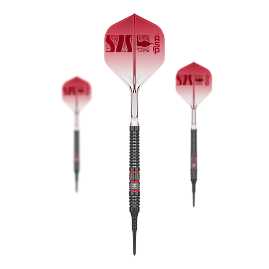 Měkké šipky Target Nathan Aspinall 95K - 18g Abgebildet ist das Set der Target Nathan Aspinall 95K Softdarts mit 18g. Dieses Produkt ist für Dartspieler gedacht, die hochwertige Softdarts bevorzugen.