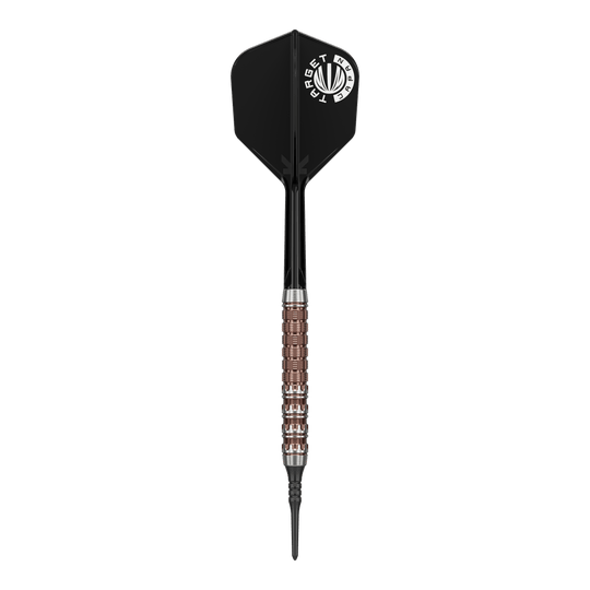 Target Japan Prime Series George Nishitani Raptor GEN6 Freccette morbide - 19,5 g Das Bild zeigt Target Japan Prime Series George Nishitani Raptor GEN6 Softdarts mit einem Gewicht von 21,5 Gramm. Sie zeichnen sich durch hohe Präzision aus.