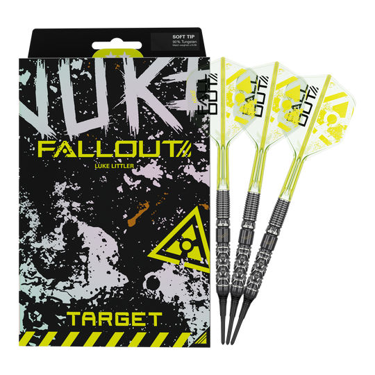 Target Luke Littler Nuke Fallout Softdarts - 19g Target Luke Littler Nuke Fallout Softdarts - 19g
