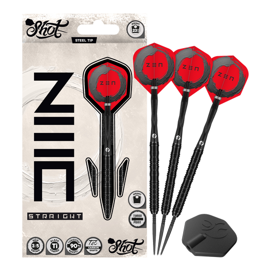Fléchettes en acier Shot ZEN Straight Turbo Point - 23 g