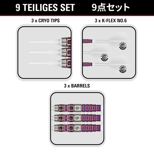 Target Japan Prime Series Mayo GEN8 Softdarts - 18g Target Japan Prime Series Mayo GEN8 Softdarts - 18g