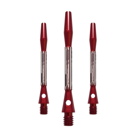 Bulls NL Flash 2 Aluminium Shafts - Rot - 46 mm Die Bulls NL Flash 2 Aluminium Shafts in Rot werden hier als Set gezeigt. Sie sind 46 mm lang und aus Aluminium gefertigt.