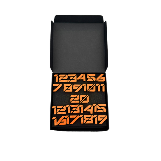 Číselné kroužky na terč McDart / Číselný kroužek Cyber Das Bild hat den Dateinamen 'McDart Dartboard Steckzahlen Zahlenring Cyber orange 2'. Vermutlich ist darauf ein Zahlenring oder Steckzahlen in Orange für ein Dartboard zu sehen.