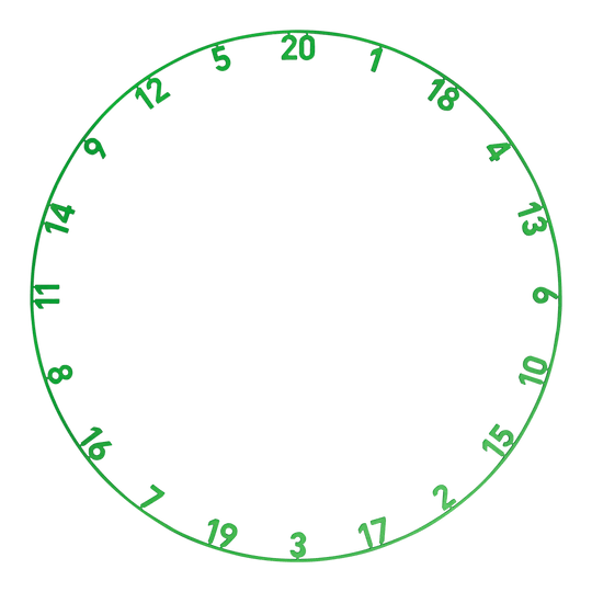 Precise 180 Endorphine Steeldartboard mit Nummernring - Emerald Green Hier ist das Precise 180 Endorphine Steeldartboard mit Nummernring in der Farbe Emerald Green zu sehen. Es handelt sich um ein hochwertiges Steeldartboard mit Zahlenring.
