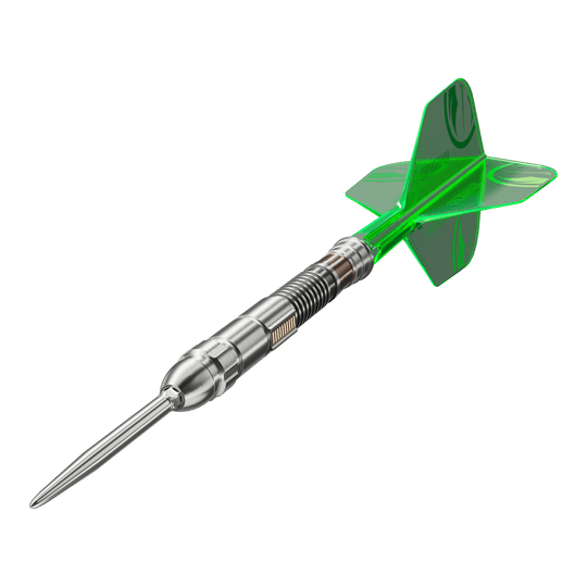 Zu sehen sind die Target Star Wars Luke Skywalker The Jedi Knight Light Saber Limited Edition Steeldarts - 24g. Das Produkt verfügt über ein einzigartiges Star Wars Design.