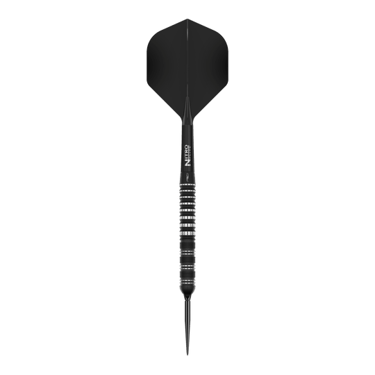 Ocelové šipky Red Dragon Sable Parallel Switch Point Das Bild zeigt die Red Dragon Sable Parallel Switch Point Steeldarts. Drei silberne Darts sind nebeneinander angeordnet gezeigt.
