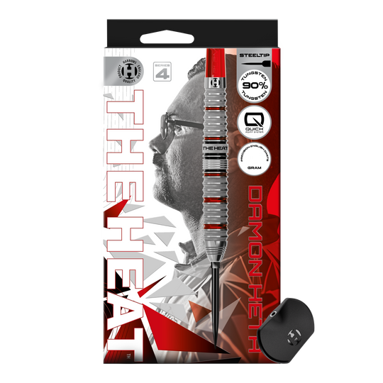 Dardos de acero Harrow Damon Heta Serie 4 Quick Point Abgebildet sind die Harrows Damon Heta Series 4 Quick Point Steeldarts. Diese Darts zeichnen sich durch ein modernes Design und ausgezeichnete Flugeigenschaften aus.