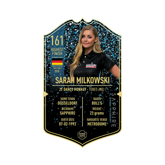 Ultimate Darts Card - Sarah Milkowski