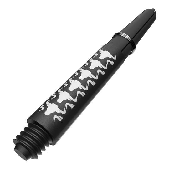 Wałki do gitary Bulls NL Capo Carbon - białe Das Bild zeigt BullsNL Capo Carbon Shafts in Weiß, Short, 34mm. Es handelt sich um einen kurzen Schaft für Dartpfeile.