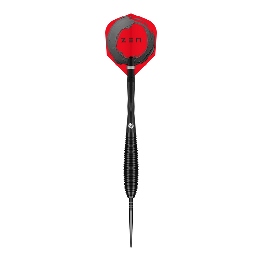 Shot ZEN Bomber Turbo Point Steeldarts Das Bild zeigt die Shot ZEN Bomber Turbo Point Steeldarts. Es handelt sich um professionelle Steeldarts für präzises Spiel.