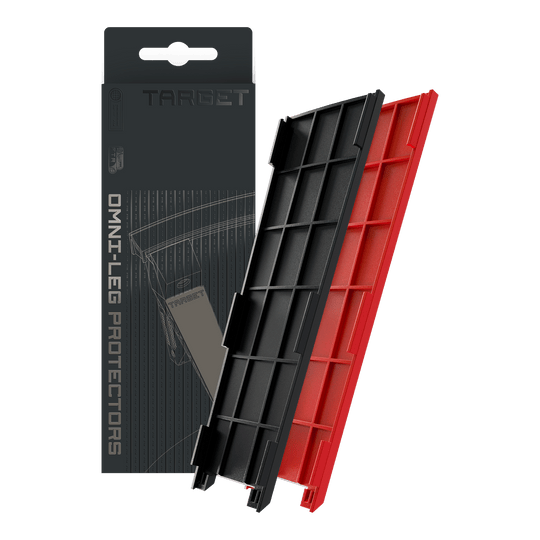 Zu sehen sind Target OMNI Leg Protectors. Sie sind speziell für den Schutz der Beine entwickelt.
