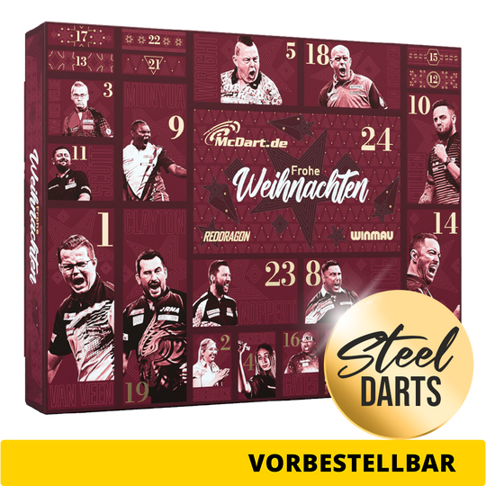 McDart Premium Adventskalender 2026 für Steeldart-Spieler