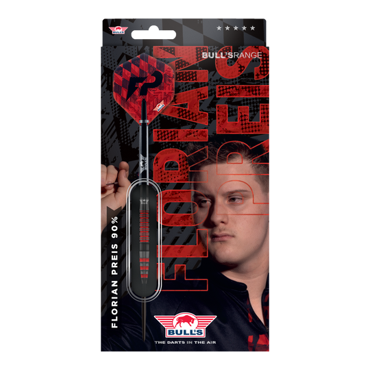 Bulls NL Florian Preis Steeldarts - 23g Das Produkt Bulls NL Florian Preis Steeldarts - 23g wird gezeigt. Die Steeldarts sind aus einer anderen Perspektive dargestellt.