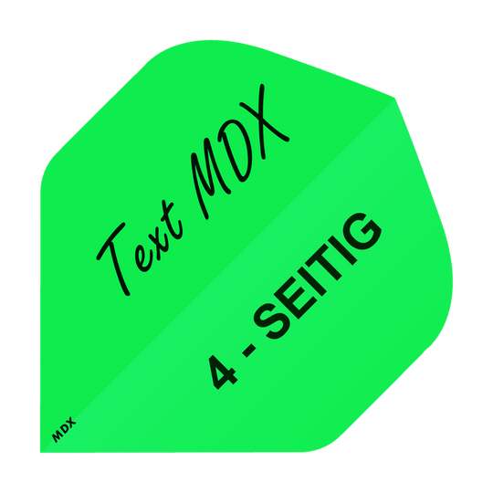 10 set di alette stampate 4 facciate - testo desiderato - MDX