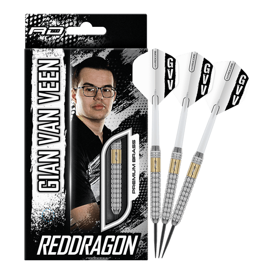 Red Dragon Gian Van Veen Brass Steeldarts - 21 g Red Dragon Gian Van Veen Brass Steeldarts - 21 g