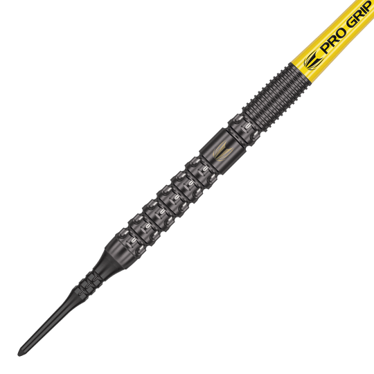 Dardos blandos Target Luke Littler GEN1 - 19 g Das Bild zeigt ein Dart-Produkt. Es trägt den Dateinamen '210324_Target_Luke_Littler_GEN1_Softdarts_2_(1)'.