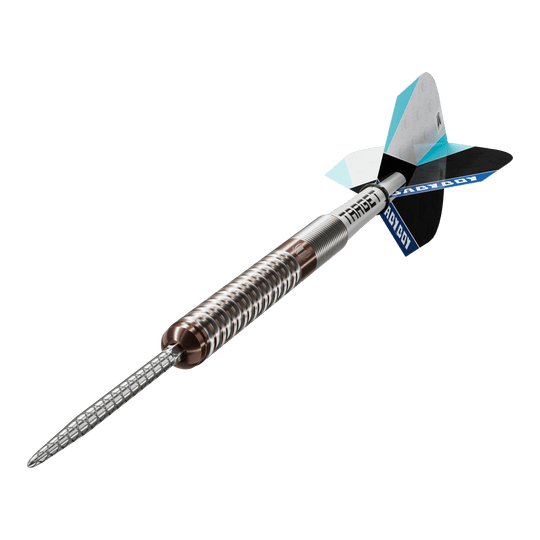 Target Adam Lipscombe Swiss Points Steeldarts - 25g Das Bild zeigt die Target Adam Lipscombe Swiss Points Steeldarts. Sie sind für Präzision und Haltbarkeit bekannt.