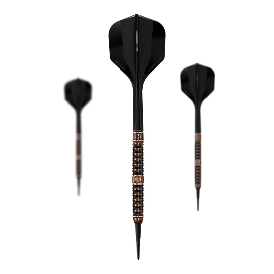 Dardos blandos Harrows Tungsten Trinity Harrows Wolfram Trinity Softdarts als Set abgebildet. Das Set bietet mehrere Softdarts für das Dartspiel.