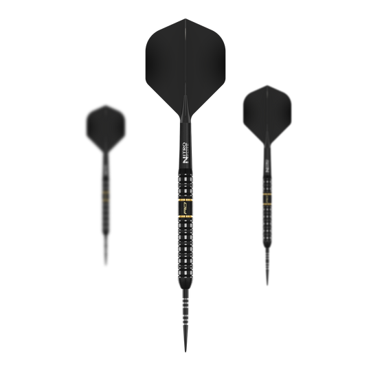Dardos de acero paralelos Red Dragon Ascend Abgebildet ist das Set der Red Dragon Ascend Parallel Steeldarts. Dieses Set besteht aus mehreren identischen Steeldarts.