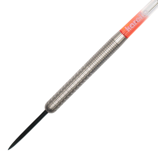 Zu sehen ist ein Karella Comic Line CL-1 Steeldarts - 22g Dartpfeil. Das Bild stellt Merkmale des Produkts dar.