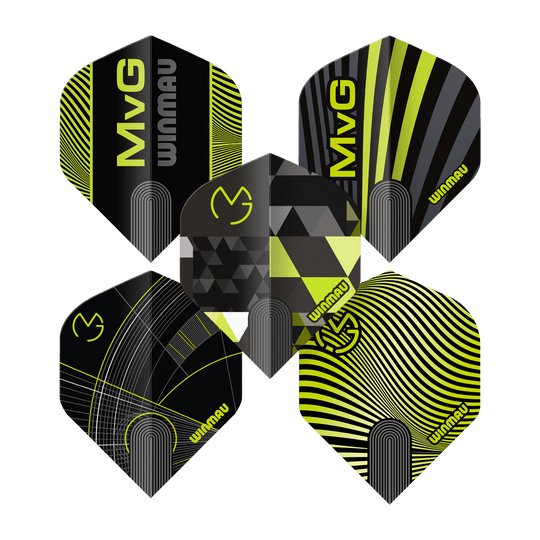 Winmau Michael Van Gerwen Prism No2 Standard Flight Collection Dieses Bild zeigt die Winmau Michael Van Gerwen Prism No2 Standard Flight Collection. Das Produkt ist speziell für den Dartsport entwickelt.