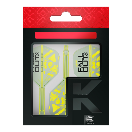 Target K-Flex Luke Littler Fallout No6 Flights Hier sieht man die Target K-Flex Luke Littler Fallout No6 Flights. Diese Flights sind speziell für das Darts-Spiel entwickelt.