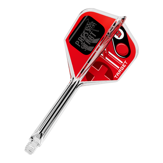 Target K-Flex Press Start No6 Flights Gezeigt wird ein einzelner Dart Flight mit dem Namen 410584 Target K-Flex PressStart No6 33mm. Dieses Produkt dient als Aufsatz für Dartpfeile.