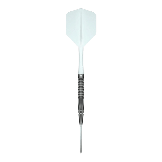 Das Foto zeigt Caliburn Prisma P2 Steeldarts mit 20,5g. Perfekt geeignet für Dartspieler, die Wert auf Qualität legen.